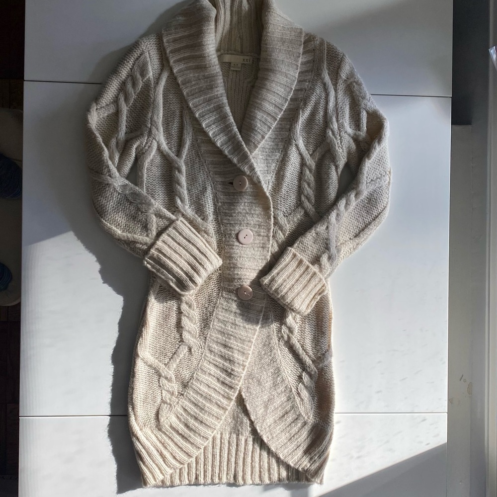 Forever 21 Long Knit Cardigan Sweater